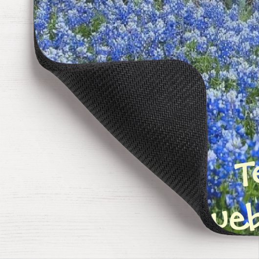 Texas Bluebonnets & Cactus op het Boerderij Mousep Muismat (Hoek)