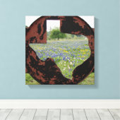 Texas Bluebonnets Canvas Afdruk (Insitu (Houten vloer))