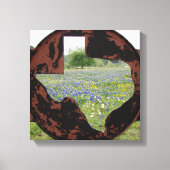 Texas Bluebonnets Canvas Afdruk (Voorkant)