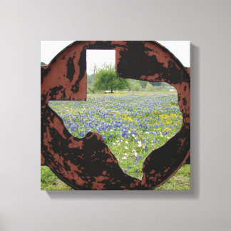 Texas Bluebonnets Canvas Afdruk