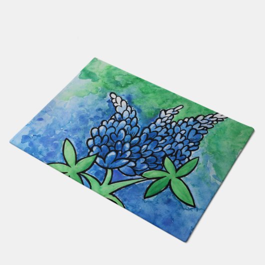 Texas Bluebonnets Deurmat (Schuin)