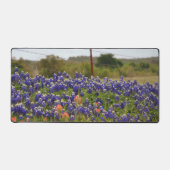 Texas Bluebonnets door een Country Boerderij Fence Bureaumat (Voorkant)