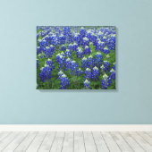 Texas Bluebonnets Field 2 Uitgerekte Canvas Print (Insitu (Houten vloer))
