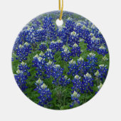 Texas Bluebonnets Field Foto Keramisch Ornament (Voorkant)
