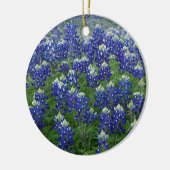 Texas Bluebonnets Field Foto Keramisch Ornament (Links)