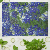 Texas Bluebonnets Field Foto Theedoek (Gevouwen)