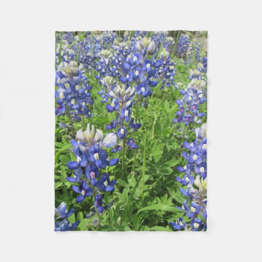 Texas Bluebonnets Fleece Deken (Voorkant)
