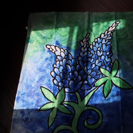 Texas Bluebonnets Fleece Deken