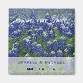 Texas Bluebonnets Flo Wedding Save the Date Magnet (Voorkant)