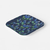 Texas Bluebonnets Floral Blue Papieren Bordje (Gebogen)