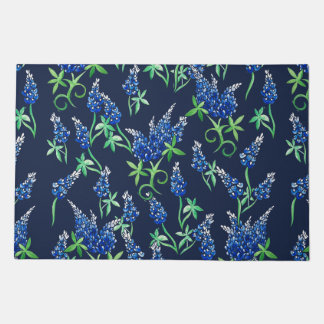 Texas Bluebonnets Floral Blues Deurmat