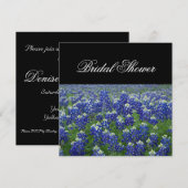 Texas Bluebonnets Floral Bridal Shower Kaart (Voorkant / Achterkant)