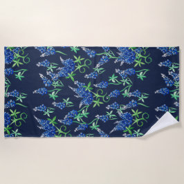 Texas Bluebonnets Floral Strandlaken