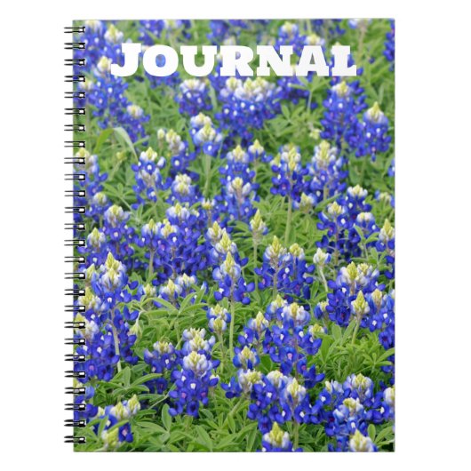 Texas Bluebonnets Flower Journal Notitieboek (Voorkant)