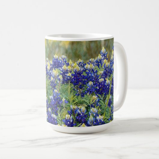 Texas Bluebonnets Flower Mok Cup (Voorkant rechts)