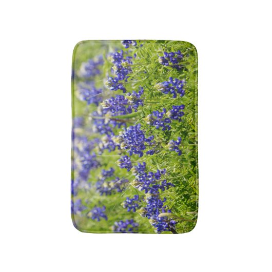 Texas Bluebonnets Flowers Bath Mat Rug (Voorkant Verticaal)