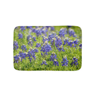 Texas Bluebonnets Flowers Bath Mat Rug