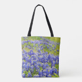 Texas Bluebonnets Flowers Canvas tas (Achterkant)