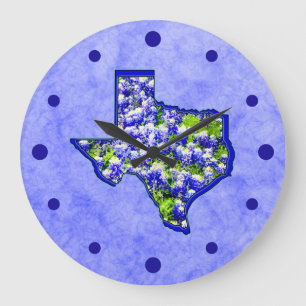 TEXAS BLUEBONNETS GROTE KLOK