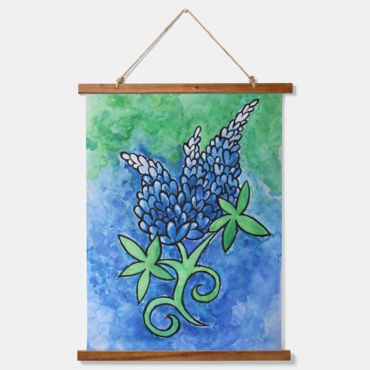 Texas Bluebonnets Hangend Wandkleed (Voorkant)