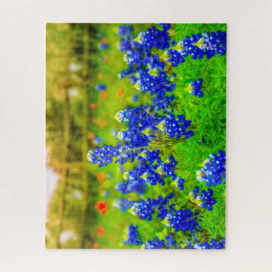 Texas Bluebonnets Indian PaintBrusal Legpuzzel (Verticaal)
