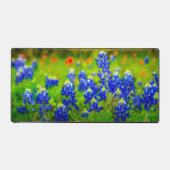 Texas Bluebonnets Indiase verfkwast Wildbloemen Bureaumat (Voorkant)