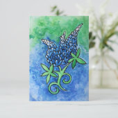 Texas Bluebonnets Kaart (Staand voorkant)