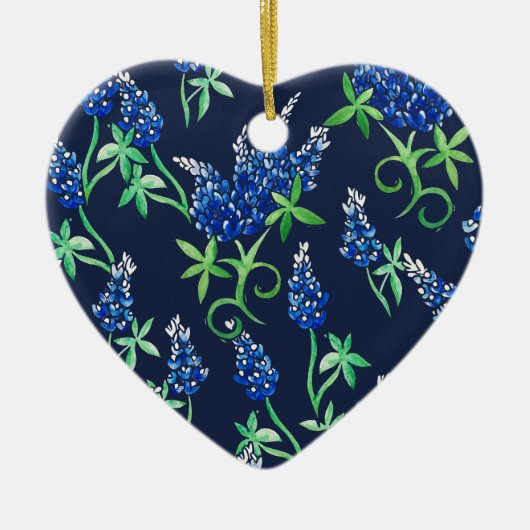 Texas Bluebonnets Keramisch Ornament (Voorkant)