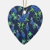 Texas Bluebonnets Keramisch Ornament (Links)