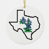 Texas Bluebonnets Keramisch Ornament (Voorkant)