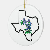Texas Bluebonnets Keramisch Ornament (Links)