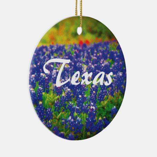 Texas Bluebonnets Keramisch Ornament (Rechts)