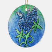 Texas Bluebonnets Keramisch Ornament (Links)