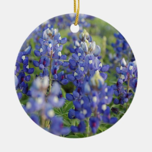 Texas Bluebonnets Keramisch Ornament (Voorkant)