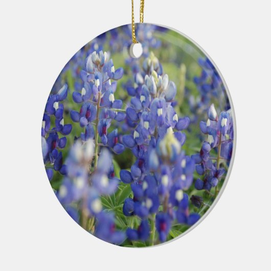 Texas Bluebonnets Keramisch Ornament (Links)
