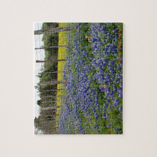 Texas Bluebonnets kunnen foto's maken Legpuzzel (Verticaal)
