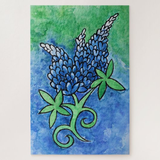 Texas Bluebonnets Legpuzzel (Verticaal)
