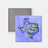 TEXAS BLUEBONNETS MAGNEET (Voorkant / Achterkant)