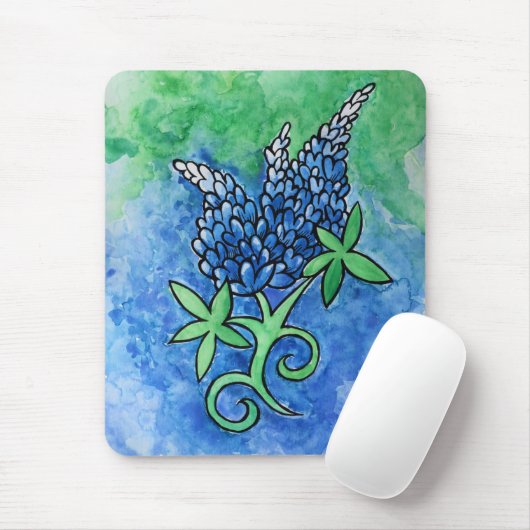 Texas Bluebonnets Muismat (Met muis)