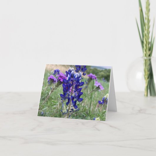 Texas Bluebonnets Notecard Bedankkaart (Voorkant)