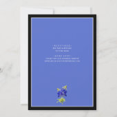 Texas Bluebonnets on Blue, Spring Wedding, Bridal Kaart (Achterkant)