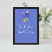 Texas Bluebonnets op Blue, Spring Wedding Bedankkaart (Staand voorkant)