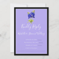 Texas Bluebonnets op Lavender, Spring RSVP