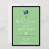 Texas Bluebonnets op Sage, Spring, Bridal Kaart (Voorkant)