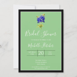 Texas Bluebonnets op Sage, Spring, Bridal Kaart
