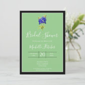 Texas Bluebonnets op Sage, Spring, Bridal Kaart (Staand voorkant)