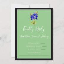 Texas Bluebonnets op Sage, Spring RSVP