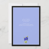 Texas Bluebonnets op Slate Blue, Spring, Bridal Kaart (Achterkant)