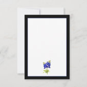 Texas Bluebonnets op Slate Blue, Spring Wedding Bedankkaart (Achterkant)