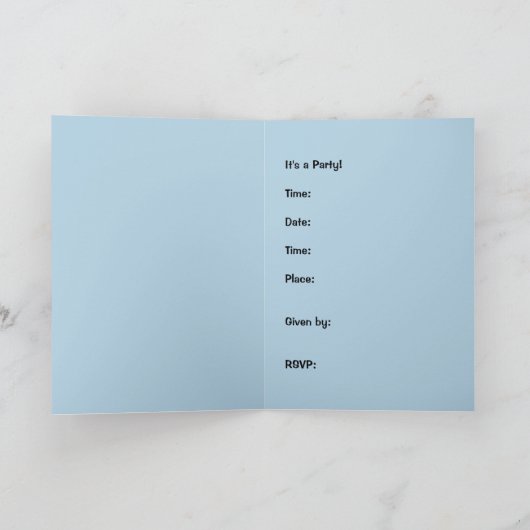 Texas Bluebonnets Party uitnodiging (Binnen)